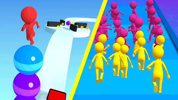 🟢 🟡 Stack Rider Vs Join clash 3d - All Levels Gameplay Android iOS - 3S8M Walkthrough game