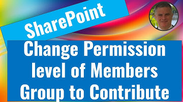 How to change permission for Member group to Contribute in SharePoint Team Site