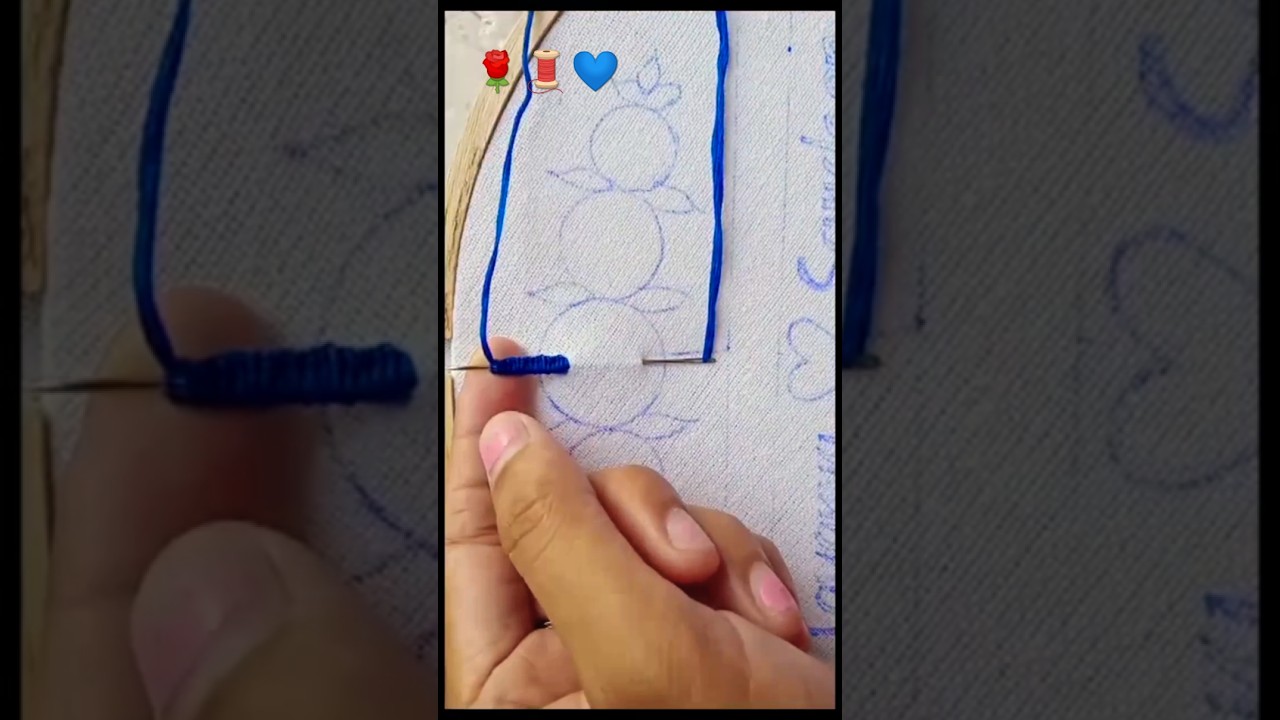 3D rose flower embroidery🌹🧵