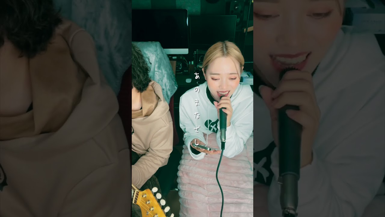 井上あずみ ／ 君をのせて sing with a guitar ria & HiroK 弾き語りで  ジブリ ラピュタ 歌ってみた！ #shorts