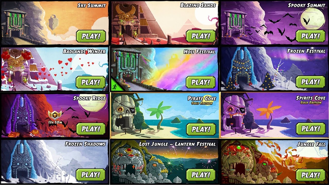 Temple Run 2 All Maps : Developed And Published by Imangi Studios