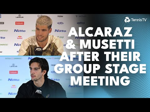 Carlos Alcaraz & Lorenzo Musetti Post-Match Press Conferences 🗣️ | Nitto ATP Finals 2025