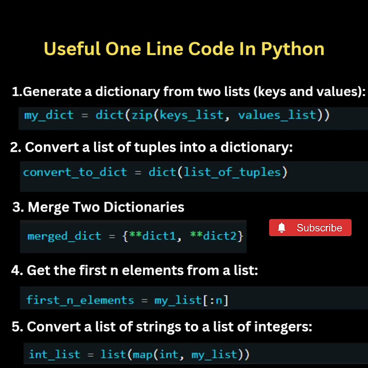 Useful one line code in Python.#python#webdevelopement#programming# ...