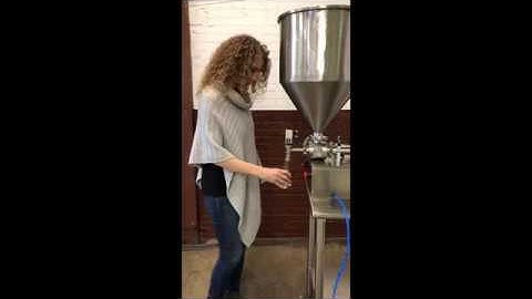 Apex Filling Systems- 5oz Hot Sauce Fill with Table Top Piston Filler -