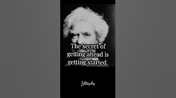 The Secret of Getting Ahead 🚀 | Mark Twain Motivation 💡 #Success #Mindset #Motivation #LifeLessons