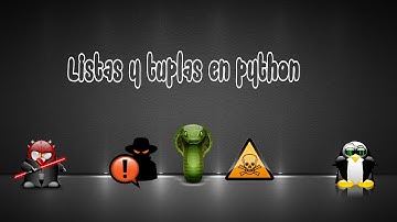 Listas y tuplas en python