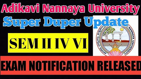 AKNU II IV VI sems Regular-Backlog Notification | AKNU sem 4 Exams Update  AKNU sem 4 Exams Schedule