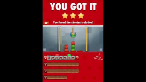 Cargo Bot - E-5 - Color Sort - Shortest Solution