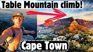 🔥INSANE Climb to the top of Table Mountain Cape Town (Skeleton Gorge!)ℹ️HIKING GUIDE! Is it safe?