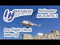 Ukrainian Helicopters Mi-8-MTV-1 Pre-Flight Check and Take-Off