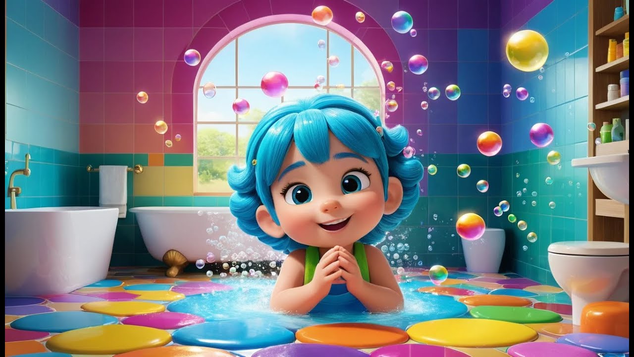 Splish, Splash, A Rainbow Bath | Colorful Bath Song for Kids | Fun Nursery Rhyme for Toddlers