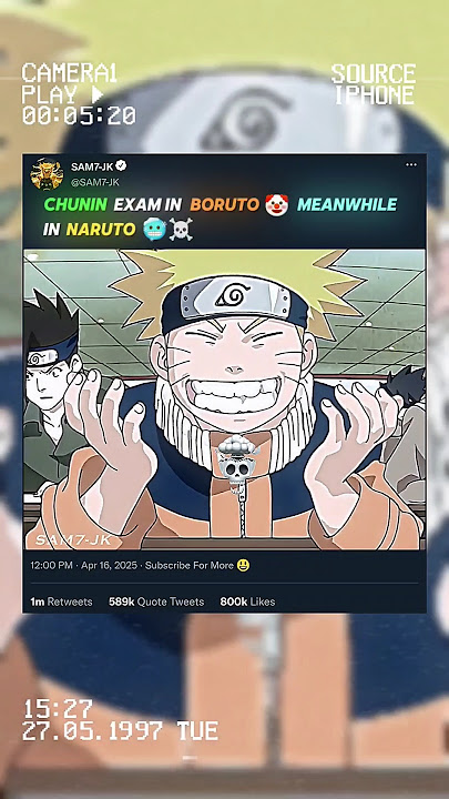 CHUNIN EXAM IN BORUTO 🙁 vs IN NARUTO 🥶☠️