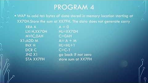 Assembly Language Programming Examples Part-5