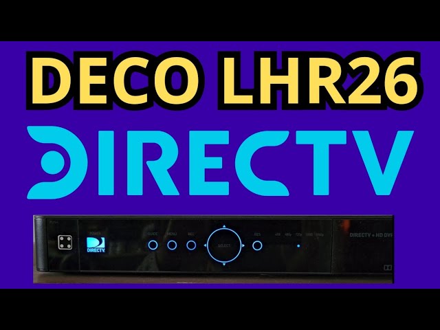 COMO FUNCIONA DECODIFICADOR LHR26 de DIRECTV HD - REVIEW 