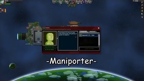 Starbound Matter Manipulator Module Tutorial