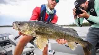 Remote Fishing for Big Walleye - Sasaginnigak Lodge - FILM