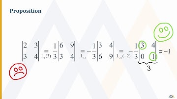 Calcul du déterminant avec opérations élémentaires sur les lignes