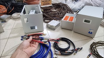 Dây loa đồng bạc 8N hoàn thiện ,ổ cắm lọc nguồn đức đa tầng cực chất ,dây av bãi mỹ lên rắc đẹp