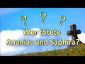 Wer tötete Ananias und Saphira?