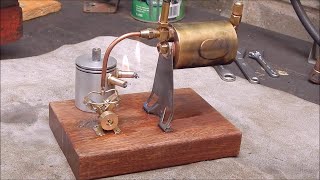 Awesome tiny twin cylinder model engine running on live steam - excellent