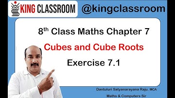 8th class Maths Chapter 7 Cubes and Cube Roots Exercise 7.1 All Sums