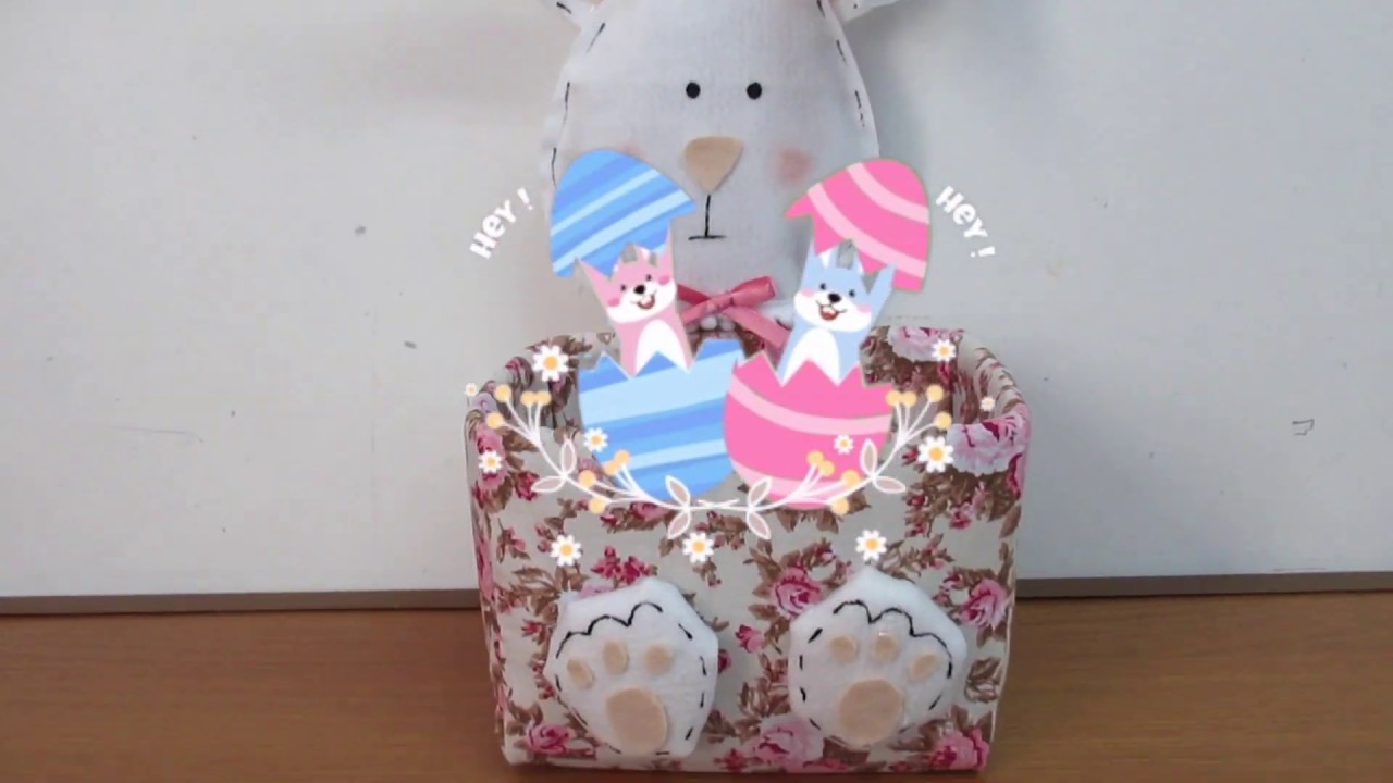 Coelho da Páscoa feito com pote de sorvete 🐰 DIY Páscoa  🐇Easter crafts