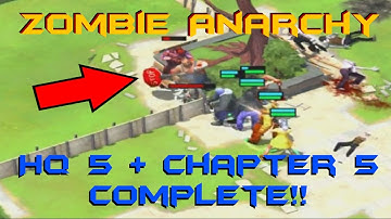 MAXED out HQ 5! Chapter 5 Complete + Unlocked Sarah! Zombie Anarchy