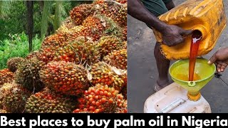 Best places to buy palm oil in Nigeria