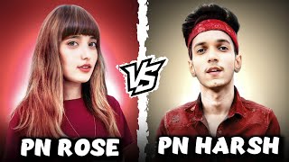 PN HARSH vs PN ROSE 😂❤️ 1v1 Funniest Battle 🤣🔥 - Garena Free Fire