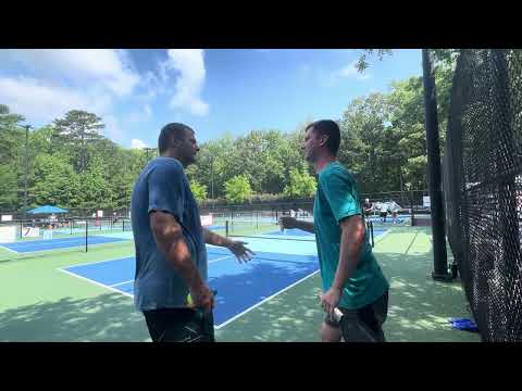 Men’s 4.5+ Pickleball Tournament Game 2 of Pool Play