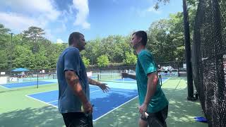 Men’s 4.5+ Pickleball Tournament Game 2 of Pool Play