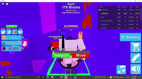 How to rebirth very quickly in Mining Simulator (Lava World)