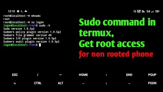 install sudo in termux | get root access in termux without rooting the phone
