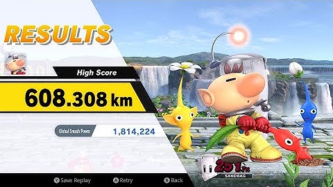 Super Smash Bros. Ultimate - Home-Run Contest, Olimar, 608.308km (No Bat Drops)