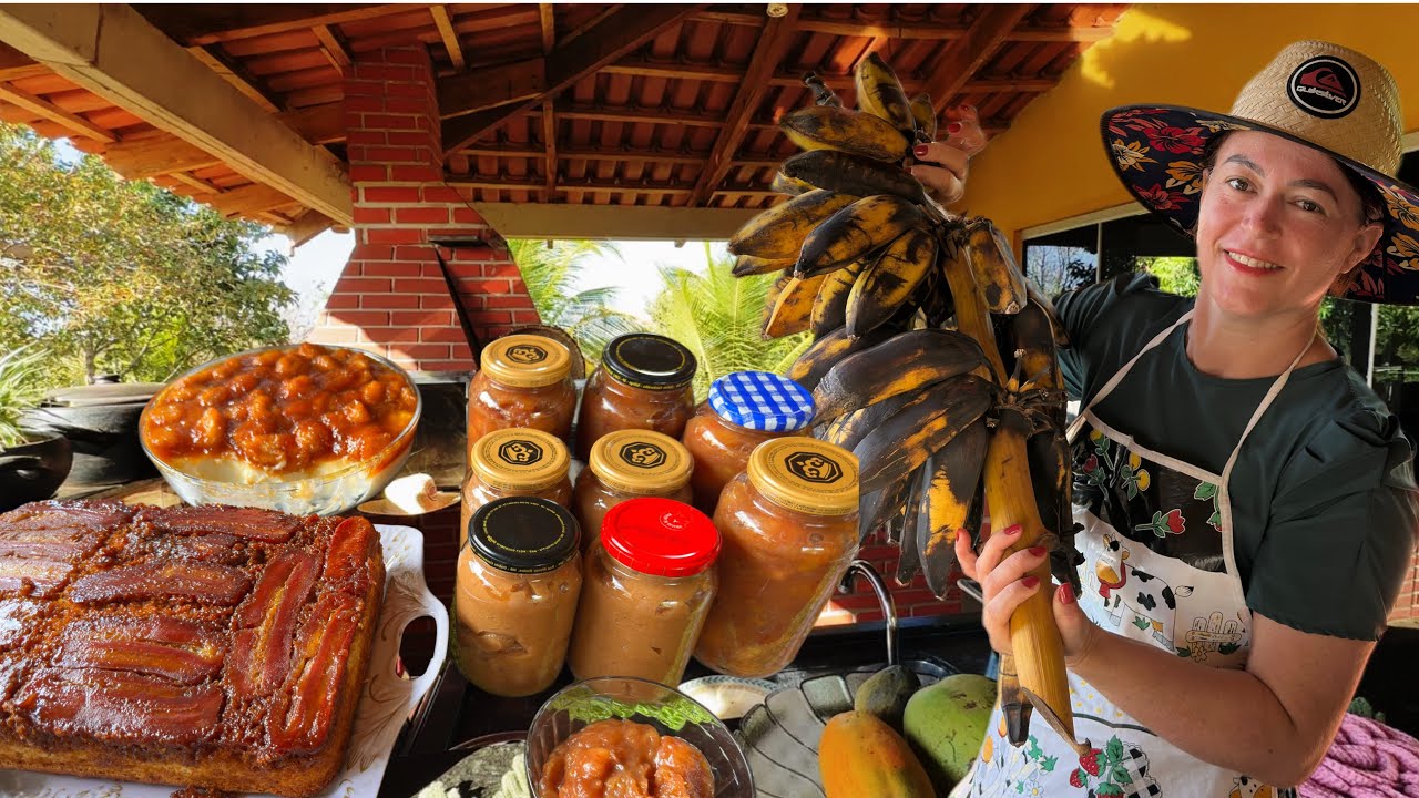 Um cacho de Banana, diversas receitas deliciosas 