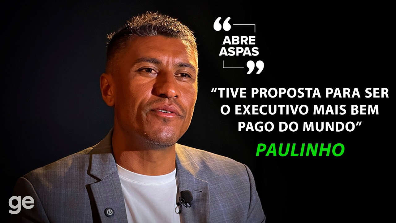 PAULINHO FALA SOBRE CONVITE DE MESSI, CARREIRA COMO EXECUTIVO E CORINTHIANS | ABRE ASPAS | ge.globo