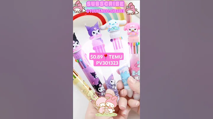 Would you buy these Sanrio pens? #sanriopuroland #sanrio #temu #pens #kawaii #shorts @temu