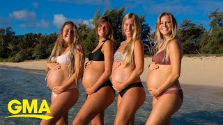4 best friends who got pregnant at the same time share their journey of motherhood l GMA