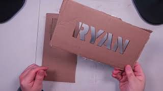 Watch the Monport 40W Pro CO2 Laser Slice Through Cardboard!