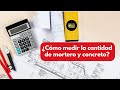 Fórmula matemática de la cantidad de material que se requiere para realizar una construcción