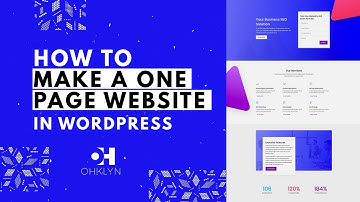 How to Make a One Page Website | Single Page WordPress Tutorial 2019