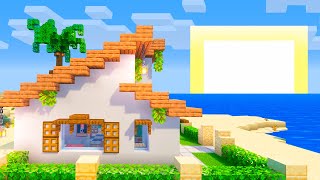 Como construir uma CASA de PRAIA no MINECRAFT