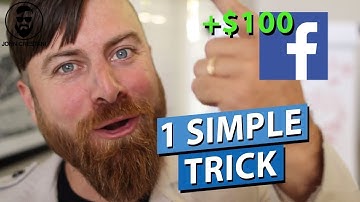 Make 100$ Per Day From Facebook With This 1 Trick