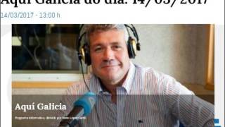 Entrevista a Alberto Rocha, en el programa de CRTVG: Aquí Galicia.