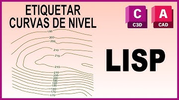 Autocad LISP etiquetar curvas de nivel