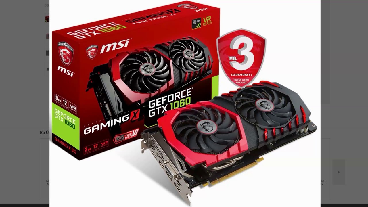 Msi gtx 1060 gaming 6g