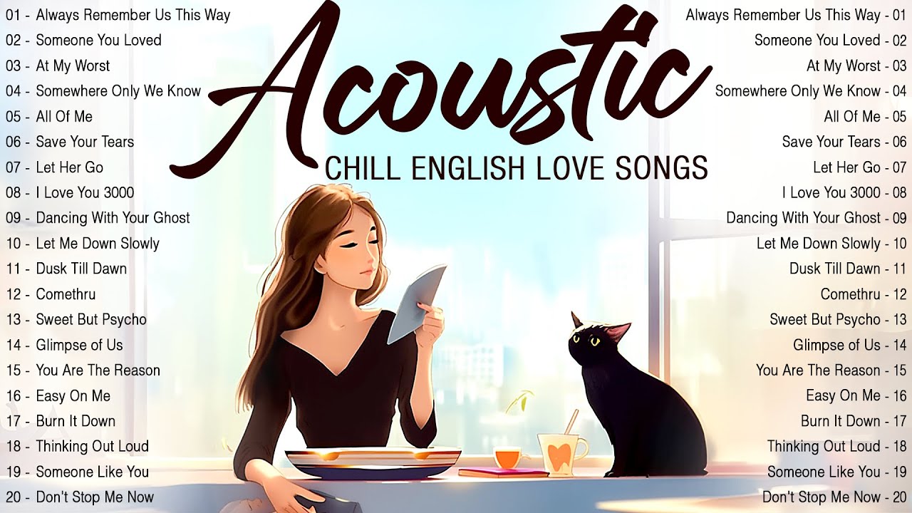 Acoustic Songs 2024 Cover  Morning Chill English Acoustic Love Songs  Positive Vibes Music 2024