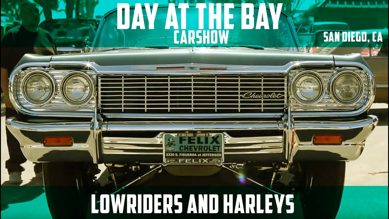 Day at the Bay Car show 2019 ( Lowriders & Harleys) YouTube