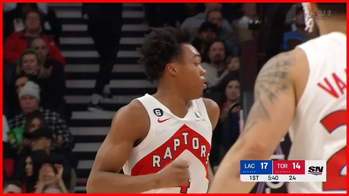 Scottie Barnes Drops 6 Straight Points - Raptors v...