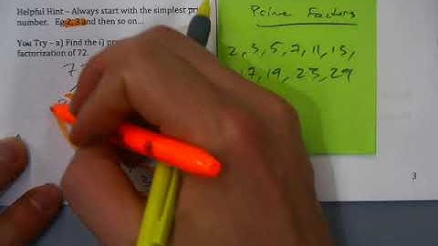 Math 8 - 2.1 - Factors & Prime Factorization - Video C